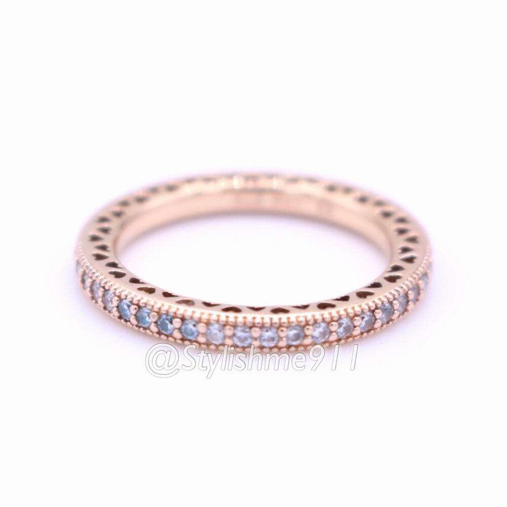Authentic PANDORA Rose Gold Hearts of Pandora Ring - Picture 6 of 9